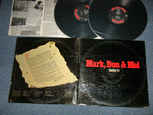 画像1: GFR GRAND FUNK RAILROAD - MARK, DON & MEL  1969-71 (Ex++/Ex++ ,D-2:Ex  EDSP)  / 1972 US AMERICA ORIGINAL Used 2-LP's 