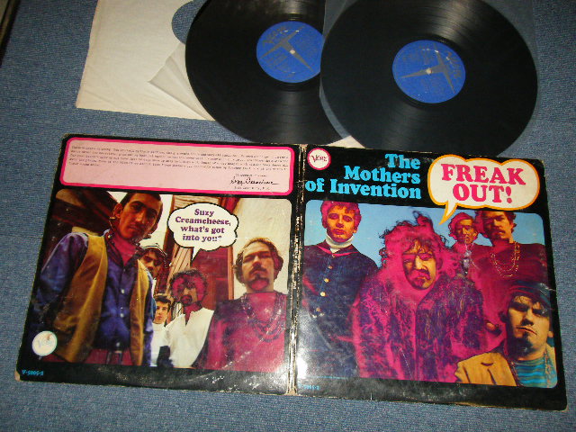 画像1: FRANK ZAPPA / THE MOTHERS OF INVENTION - FREAK OUT! (With "HOT SPOT" MAP on Inside") (Ex+/Ex Looks:VG+++ EDSP) / 1966 US AMERICA ORIGINAL "MONO" Used 2-LP 