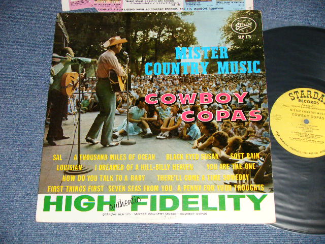 画像1: COWBOY COPAS - MISTER COUNTRY MUSIC  (Ex++MINT- EDSP)  / 1962 US AMERICA ORIGINAL MONO Used LP 