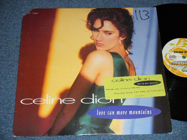 画像1: CELINE DION  - LOVE CAN MOVE MOUNTAINS (Ex+/MINT- Cut out for Promo, WOFC) / 1990 US AMERICA "PROMO ONLY"  Used 12" Single