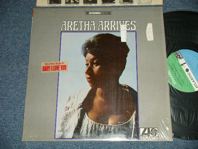 画像1: ARETHA FRANKLIN - ARETHA ARRIVES (Matrix # A)ST-A-671077-B WI AT  CT T  B)ST-A-671078-B WI AT) (MINT-/MINT- Looks:Ex+, MINT-) / 1967 US AMERICA ORIGINAL  "With TITTLE Seal on FC" "GREEN & BLUE  Label" Used LP