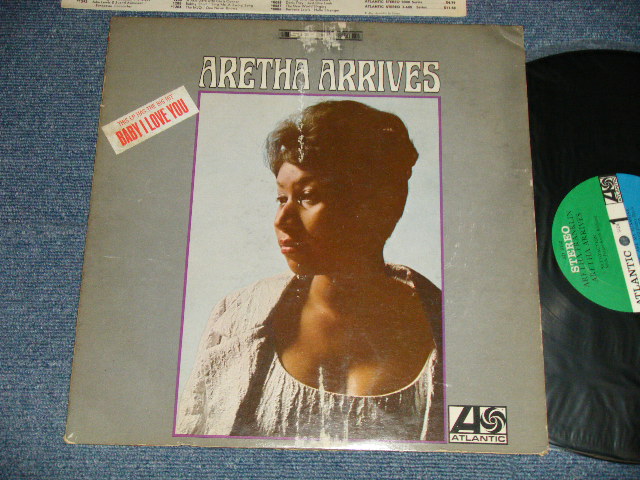 画像1: ARETHA FRANKLIN - ARETHA ARRIVES (Matrix # A)ST-A-671077-3D  CT T  B)ST-A-671078-1D  CT T) (VG+++, Ex++/Ex+++ EDSP) / 1967 US AMERICA ORIGINAL  "With TITTLE Seal on FC" "GREEN & BLUE  Label" Used LP