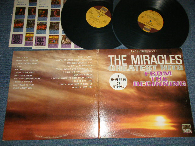 画像1: The MIRACLES (SMOKEY ROBINSON) - Greatest Hits From The Beginning (Ex+/MINT-) / 1965 US AMERICA ORIGINAL Used 2-LP's 