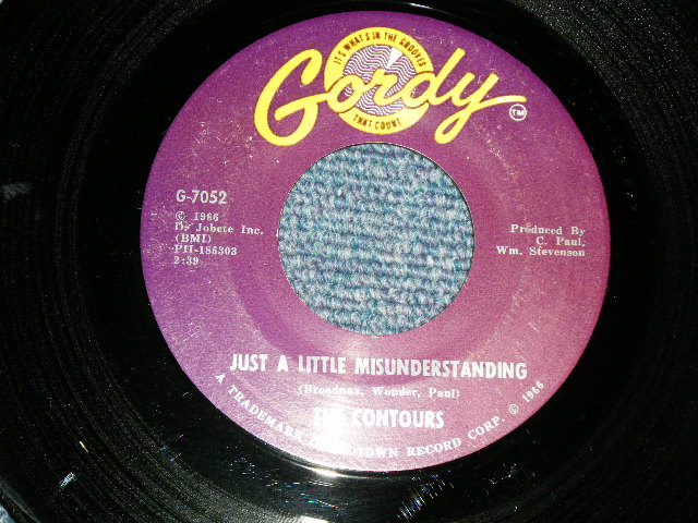 画像1: The CONTOURS - A) JUST A LITTLE MISUNDERSTANDING  B) JUST A LITTLE MISUNDERSTANDING (MATRIX # A & B: T4KM-5644--1-B ) (Ex++/Ex++)/ 1966 US AMERICA ORIGINAL "PROMO ONLY SAME FLIP" Used 7" 45 rpm Single  