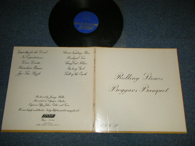 画像1:  THE ROLLING STONES - BEGGARS BANQUET ( MATRIX # XZAL-8476 A /XZAL-8477 B ) (Ex++/Ex+++ EDSP)/ 1974? Version US AMERICA REISSUE  2nd Press Non-Credit Back Cover  LP 