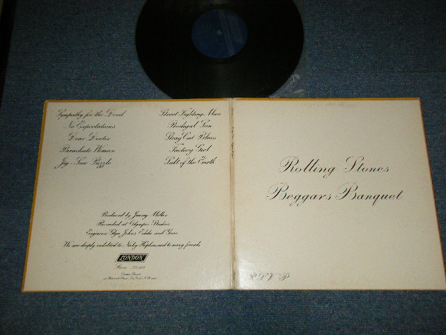 画像1:  THE ROLLING STONES - BEGGARS BANQUET ( MATRIX #  A) T1 ZAL-8476-2 STERLING C1    B) T1 ZAL-8477-2 STERLING A6  ) (Ex+/Ex++ Looks:Ex+++)/ 1976? Version Maybe US AMERICA REISSUE 2nd Press Non-Credit Back Cover  LP 