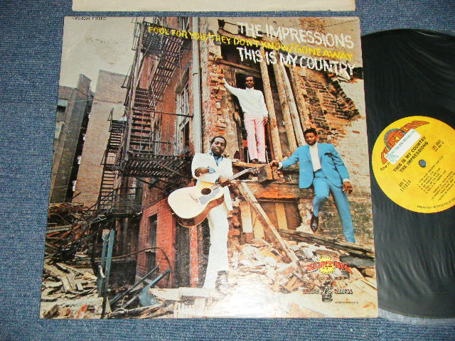 画像1: The IMPRESSIONS - THIS IS MY COUNTRY (Ex++/Ex+++ STOL, EDSP) / 1968 US AMERICA ORIGINAL Used  LP 