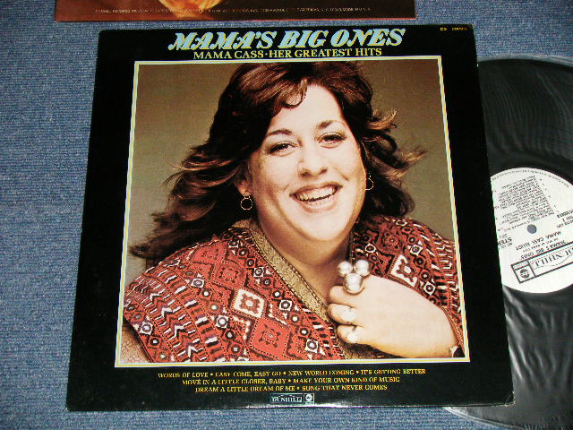 画像1: MAMA CASS (ELLIOT) of MAMAS & PAPAS  - MAMA'S BIG ONES : MAMA CASS-HER GREATEST HITS ( MATRIX # A) DS-50093-A-RE  MR ▵15236(1)   B) DS-50093-B-RE   MR ▵15236-x (1) ) ( Ex+++/MINT-)  / 1970 US AMERICA ORIGINAL "WHITE LABEL PROMO" Used LP 