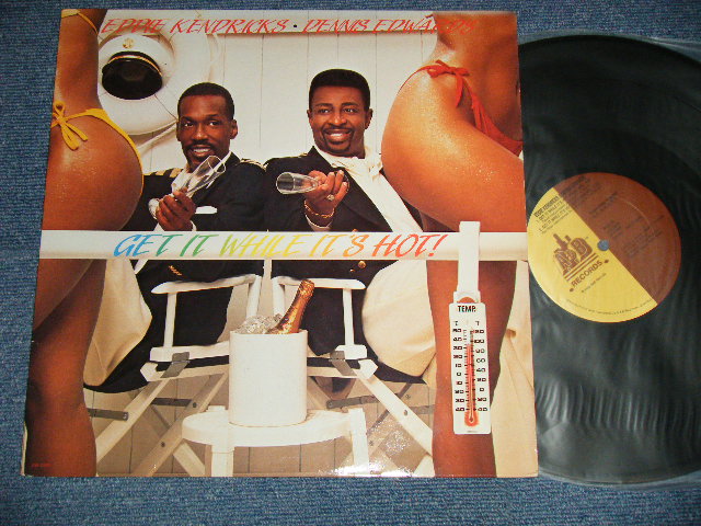 画像1: EDDIE KENDRICKS & DENNIS EDWARDS - GET IT WHILE IT'S HOT (Ex+++/Ex+++ Looks:Ex++  ) / 1989 US AMERICA ORIGINAL Used 12" 