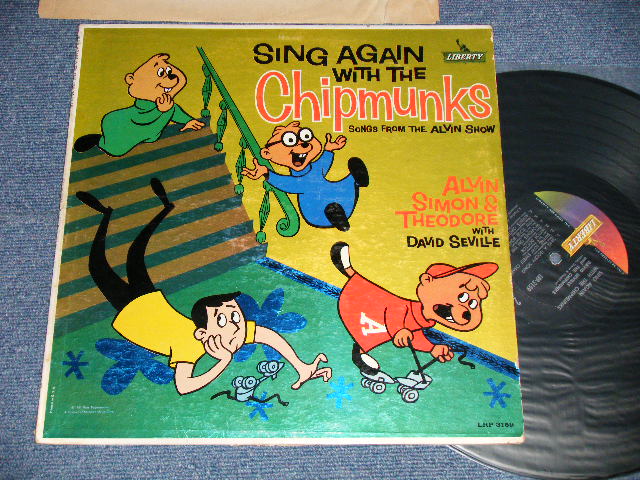 画像1: The CHIPMUNKS - SING AGAIN WITH THE CHIPMUNKS ( Ex++/Ex++ Looks:Ex EDSP)    / 1961 Version US AMERICA ORIGINAL "2nd Press Cover" 1st Press "BLACK with GOLD LIBERTY  Label" MONO Used LP 