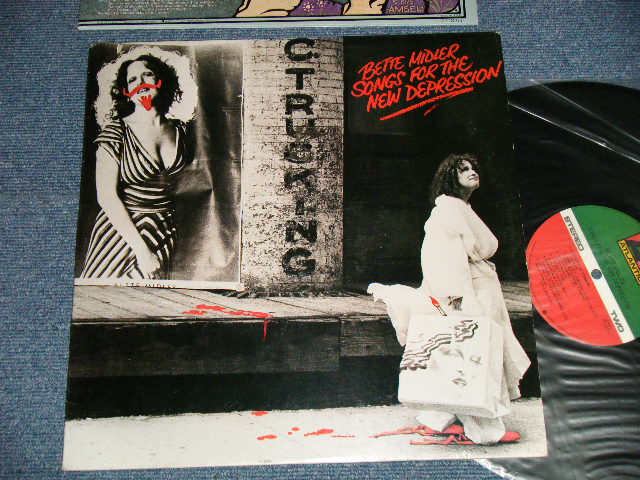 画像1: BETTE MIDLER - SONGS FOR THE NEW DEPRESSION  (Matrix #  A) ST-A-753513-HHH-1  PRC  B) ST-A-753514-J JJ#3-1  PRC ) ("RI" Credit at BOTTOM Label)  (Ex++/MINT- CUTOUT) / 1976 US AMERICA ORIGINAL 1st Press "Small 75 ROCKFELLER Label" Used LP  