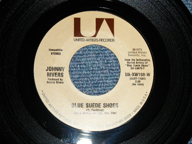 画像1: JOHNNY RIVERS - A) BLUE SUEDE SHOES  B) STORIES TO A CHILD (MINT/MINT) / 1972 US AMERICA ORIGINAL Used 7" Single