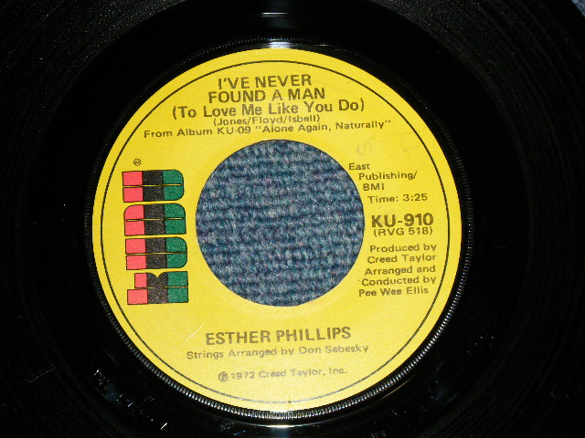 画像1: SETHER PHILIPS - A) I'VE NEVER FOUND A MAN (Northern Soul)  B)CHERRY RED (Northern Ballad ....Nice Song)  (MINT-/Ex+++ Looks:Ex++)  / 1972 US AMERICA ORIGINAL  Used 7" 45 rpm Single  