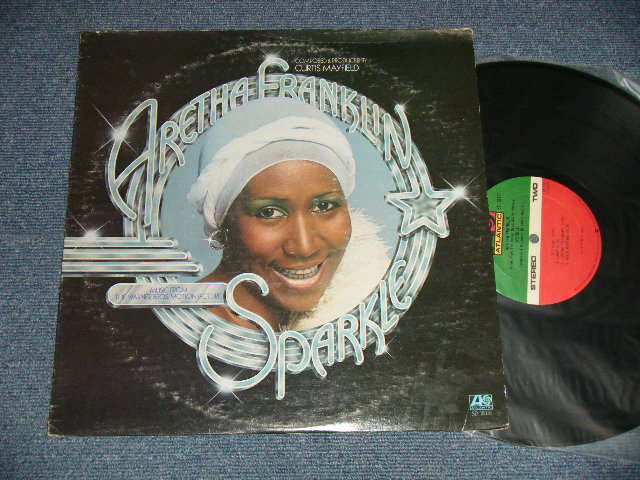 画像1: ARETHA FRANKLIN - SPARKLE : Produced by CURTIS MAYFIELD (Matrix #   A) ST-A-763613 CC AT GP MR △20978-EX (5)    B) ST-A-763614 FF AT GP MR △20978-X (5) ) ( Ex/Ex++ Looks:Ex++)  / 1976 US AMERICA ORIGINAL "75 ROCKFELLER Label" Used LP  : EDSP