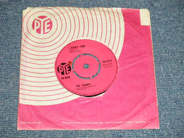 画像1: The CHANTS ( BEAT-POP)  - A) I DON'T CARE  B) COME GO WITH ME (Ex++/Ex++) / 1963 UK ENGLAND ORIGINAL Used  7" Single