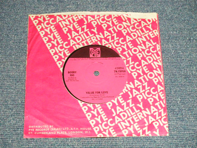 画像1: BOBBY RIO (UK BEAT) - A) VALUE FOR LOVE  B) I'M NOT MADE OF CLAY (Ex++/Ex++) / 1965 UK ENGLAND ORIGINAL Used  7" Single