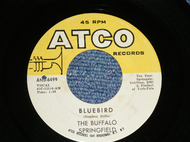 画像1: BUFFALO SPRINGFIELD - A) BLUEBIRD B) MR. SOUL (Ex/Ex  BB) / 1967 US AMERICA ORIGINAL Used 7" inch Single