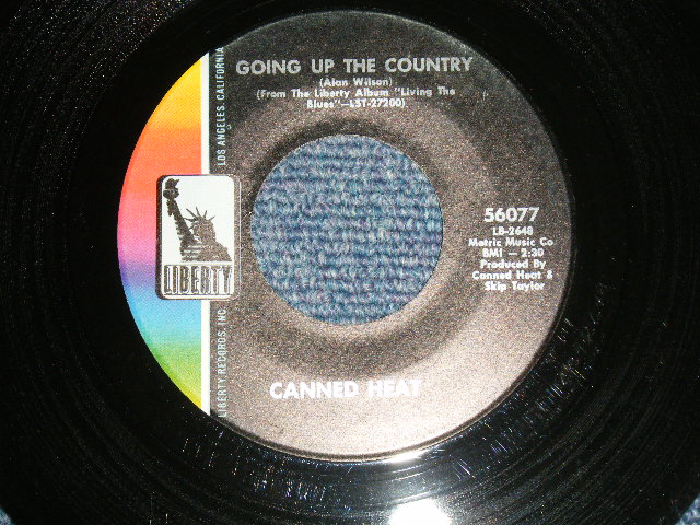 画像1: CANNED HEAT  - A) GOING UP THE COUNTRY  B) ONE KIND FAVOR (Ex+/Ex+) / 1968 US AMERICA ORIGINAL Used 7"Single