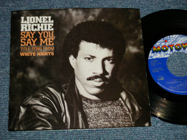 画像1: LIONEL RICHIE - SAY YOU, SAY ME  B) CAN'T SLOW DOWN : with PICTURE SLEEVE (MINT-/MINT-) / 1983 US AMERICA ORIGINAL Used 7"45 