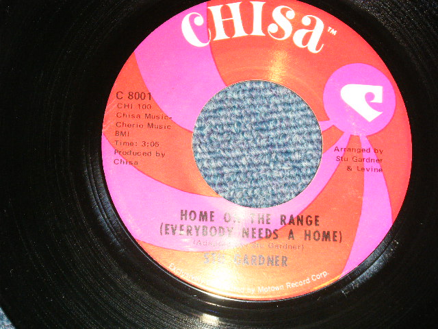 画像1: STU GARDNER - A) HOME ON THE RANGE (EVERYBODY NEEDS A HOME)  B) IT'S A FAMILY THANG (MID-SLOW SOUTHERN SOUL) (MINT-/MINT-) / 1969 US AMERICA ORIGINAL Used 7"45 