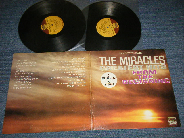 画像1: The MIRACLES (SMOKEY ROBINSON) - Greatest Hits From The Beginning (Ex++/MINT-) / 1965 US AMERICA ORIGINAL Used 2-LP's 