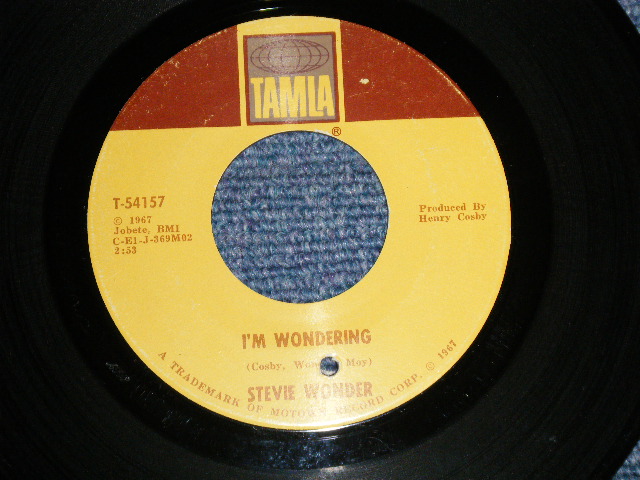 画像1: STEVIE WONDER - A) I'M WONDERING  B) EVERYTIME I SEE YOU I GO WILD (Ex+/Ex+ BB) / 1967 US AMERICA ORIGINAL Used 7" 45 rpm Single 