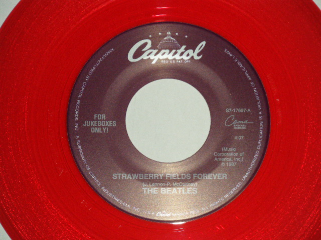 画像1: The BEATLES - A) STRAWBERRY FIELDS FOREVER  B) PENNY LANE  (for JUKEBOX) (NEW)/ 1994 US AMERICA REISSUE "RED WAX/Vinyl" "BRAND NEW" 7" Single