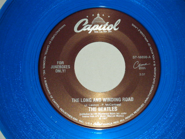 画像1: The BEATLES - A) THE LONG AND WINDING ROAD  B) FOR YOU BLUE  (for JUKEBOX) (NEW)/ 1996 US AMERICA REISSUE "BLUE WAX/Vinyl" "BRAND NEW" 7" Single