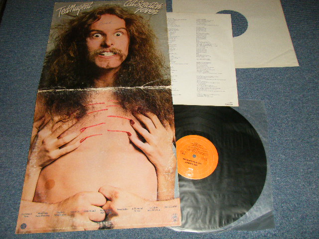 画像1: TED NUGENT - CAT SCRATCH FEVER :With CUSTOM INNER SLEEVE (Ex++/Ex+++) /1977 US AMERICA ORIGINAL "ORANGE LABEL" Used LP