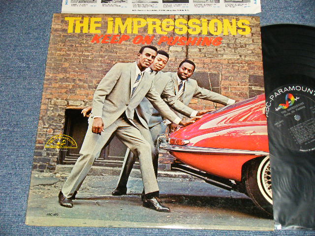 画像1: The IMPRESSIONS - KEEP ON PUSHING (Ex+++, Ex++/Ex+++) / 1964 US AMERICA ORIGINAL "MONO" Used  LP 