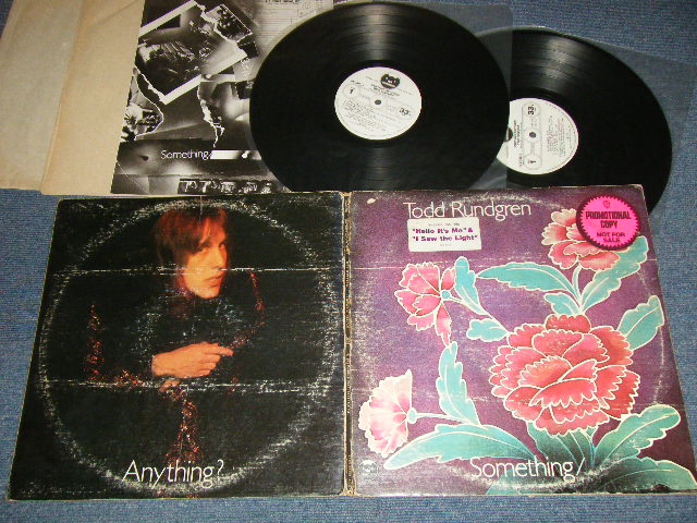 画像1: TODD RUNDGREN - SOMETHING/ANYTHING :With INSERTS (Matrix #  A) S 2BX 2066A 31360-1F STERLING LH 3 B) S 2BX 2066-B 31361-1F STERLING LH 2 C) S 2BX 2066-C 31362-1E STERLING LH 2 D) S 2BX 2066-D 31363-1E STERLING LH 2) (VG++/Ex++ EDSP) / 1972 US AMERICA ORIGINAL "WHITE LABEL PROMO" Used 2-LP 