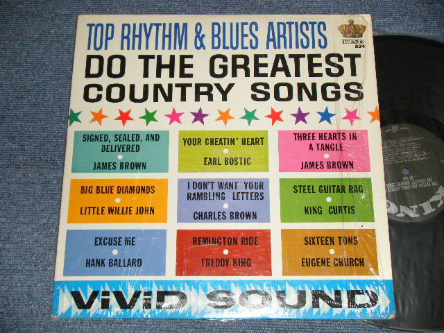 画像1: V.A. Various OMNIBUS- TOP RHYTHM & BLUES ARTISTS : DO THE GREATEST COUNTRY SONGS (Ex+++/Ex+++)  /1964 US AMERICA ORIGINAL MONO Used LP 
