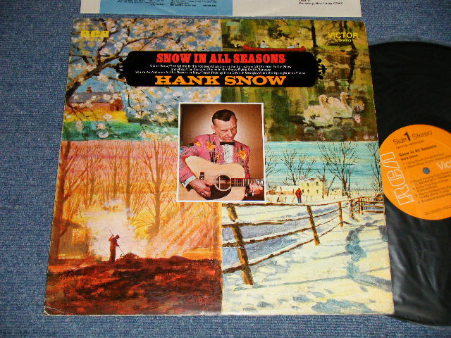 画像1: HANK SNOW - SNOW IN ALL SEASONS (Ex++, Ex+/Ex+++ SWOBC, EDSP, STMPOBC) / 1969 US AMERICA ORIGINAL "PROMO"  "ORANGE Label" Used LP 