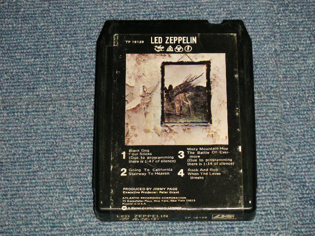 画像1: LED ZEPPELIN - IV (Ex++/?) / 1977 Version US AMERICA REISSUE Used 8 TRACK CARTRIDGE TAPE