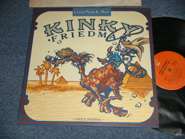 画像1: KINKY FRIEDMAN - LASSO FROM EL PASO (MINT-/MINT-) / 1976 US AMERICA ORIGINAL 1st Press "ORANGE LABEL" Used LP 