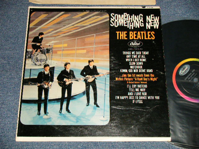 画像1: The BEATLES -  SOMETHING NEW ( Matrix # A)  T1-2108-G 10  ✳  B)  T2-2108-G 10  ✳ )  (L.A. Press) ( Ex++/Ex++ Looks:Ex+) / 1964 US AMERICA ORIGINAL "BLACK with COLOR BAND Label" MONO Used LP  EDSP