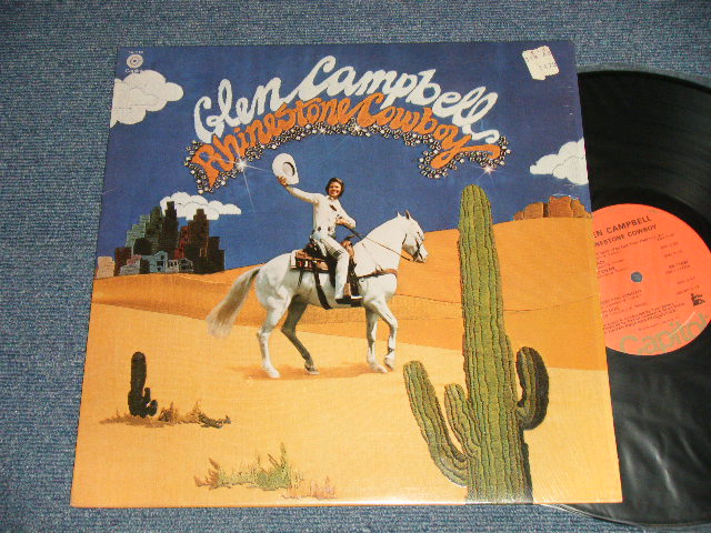 画像1: GLEN CAMPBELL - RHINESTONE COWBOY (MINT-/Ex++ B-3,4:Ex+) /1975 US AMERICA ORIGINAL "ORANGE Label" Used LP 