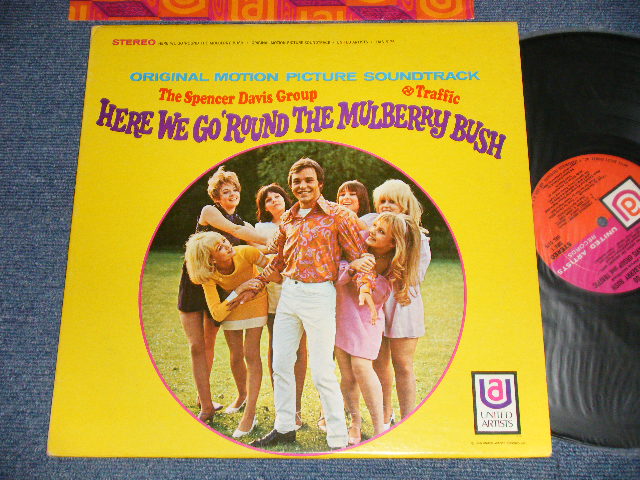 画像1: The SPENCER DAVIS GROUP / TRAFFIC - HERE WE GO 'ROUND THE MULBERRY BUSH (Ex+++, VG+++/Ex+++ TEAROBC, EDSP) /1968 US AMERICA ORIGINAL 1st Press "PINK & ORANGE Label" STEREO Used LP