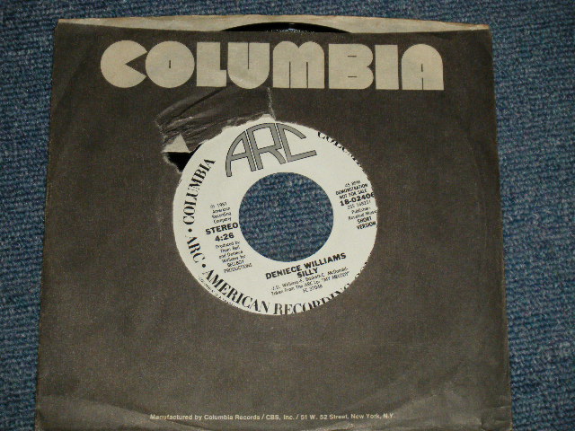 画像1: DENIECE WILLIAMS -  SILLY A) SHORT Version 4:26  B) LONG Version 5:55 (MINT-/MINT-) /1981 US AMERICA ORIGINAL "PROMO ONLY" Used 7"45