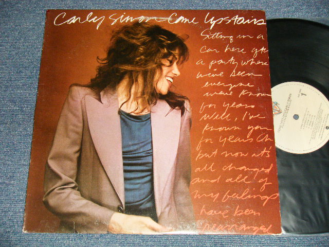 画像1: CARLY SIMON - COME UPSTAIERRS (Matrix # A)BSK-1-3443-JW1 MASTERDISK RE O  B)BSK-2-3443-JW2 MASTERDISK RE O ) (Ex+/Ex+++) / 1980 US AMERICA ORIGINAL Used LP