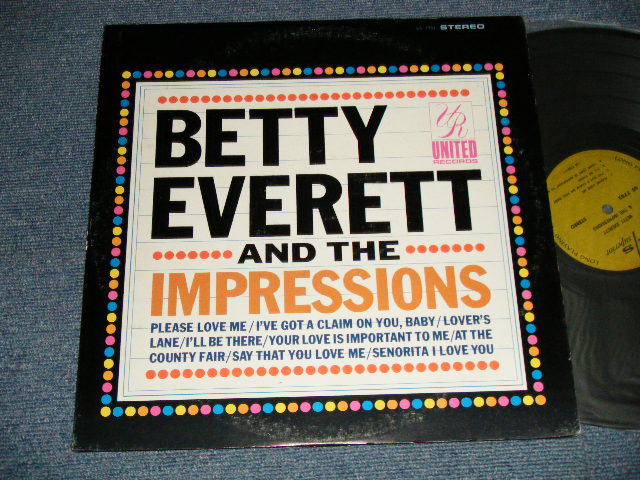 画像1: BETTY EVERETT And The IMPRESSIONS - BETTY EVERETT And The IMPRESSIONS (Ex++/Ex+++ EDSP) / 1966 US AMERICA ORIGINAL "STEREO" Used LP 
