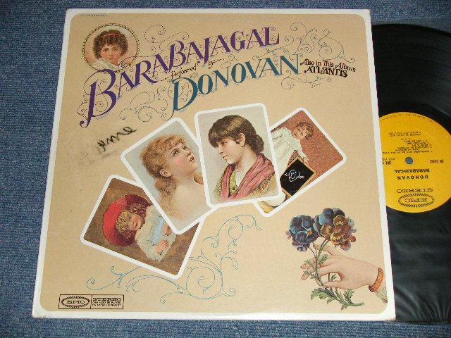 画像1: DONOVAN - BARABAJAGAL : With INSERTS (Matrix # A)XSB 150537-4A  B)XSB 150538-3F) (Ex++//Ex+++ Looks:Ex+)  / 1968  US AMERICA ORIGINAL  "YELLOW Label" Used LP