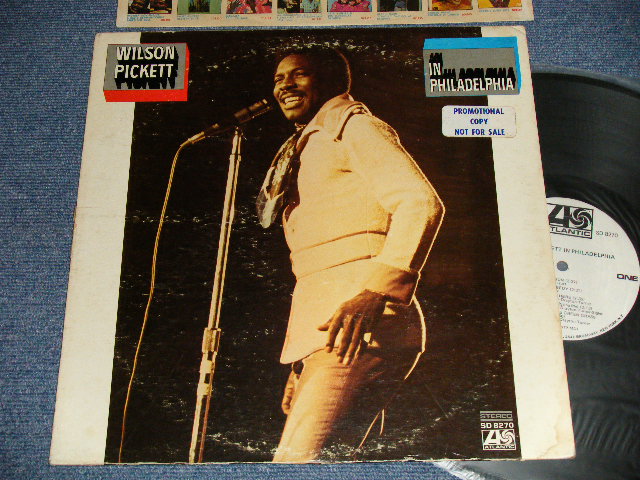 画像1: WILSON PICKETT - IN PHILADELPHIA  (Matrix #A) ST-A-701977-AA MO MR LW ▵15106 AT aB W  B) ST-A-701978-C T  MR LW ▵15139 STERLING LH ) (Ex-/Ex++ Looks:Ex+ EDSP)  / 1970 US AMERICA ORIGINAL "WHITE LABEL PROMO" 1st Press "1841 BROADWAY" Label STEREO Used   LP  