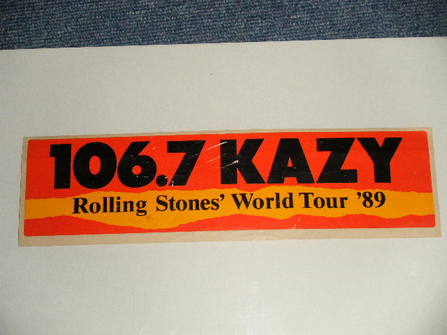画像1: The ROLLING STONES - 106.7 KAZY / ROLLING STONES ' WORLD TOUR '89  (VG+++) / 1989 US AMERICA ORIGINAL Used GOODS 