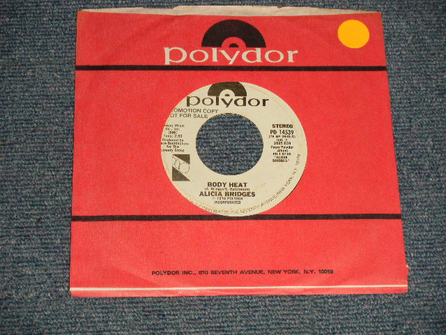 画像1: ALICIA BRIDGES - BODY HEAT (Ex+++/Ex+++) / 1978 US AMERICA ORIGINAL " PROMO ONLY SAME FLIP" Used 7"45  Single