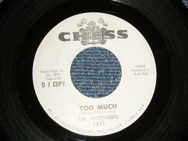 画像1: The ENTERTAINERS -TOO MUCH (Ex++) / 1966 US AMERICA ORIGINAL "PROMO ONLY ON SIDE" Used 7"45  Single