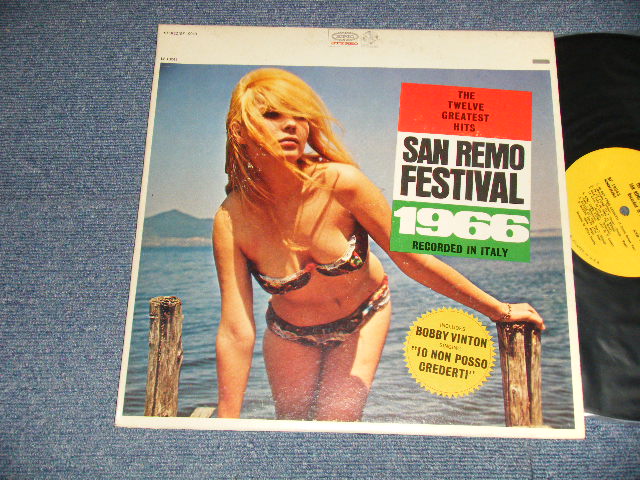 画像1: V. A.  VARIOUS / OMNIBUS  - SAN REMO FESTIVAL 1966  : THE TWELVE GREATEST HITS (Ex+++, Ex+/Ex+++) / 1966 US AMERICA ORIGINAL STEREO Used LP  