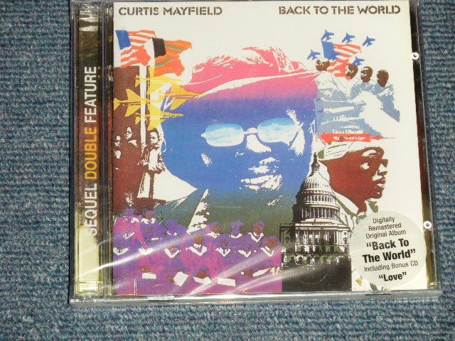 画像1: CURTIS MAYFIELD - BACK TO THE WORLD/LOVE (SEALED) / 1998 UK ENGLAND ORIGINAL"2 in 1"  "BRAND NEW SEALED" CD 