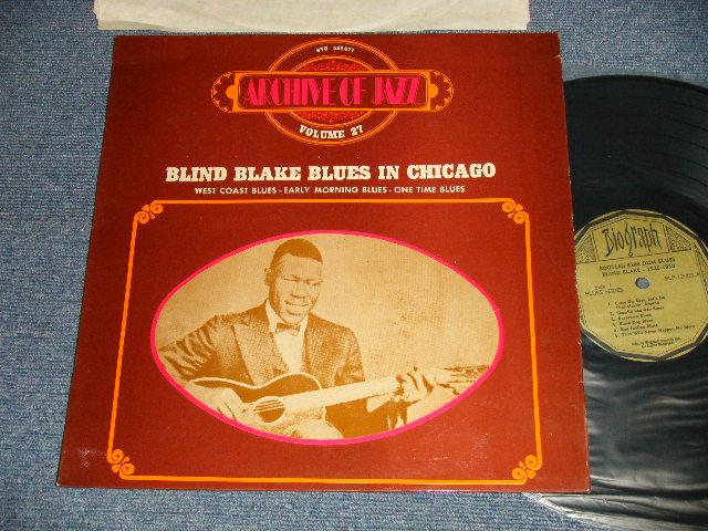 画像1: BLIND BLAKE - BLUES IN CHICAGO (Ex+/MINT-) / 1970's? US EXPORT to FRANCE? Used LP 