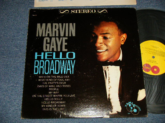 画像1: MARVIN GAYE - HELLO BROADWAY (Ex+/Ex++ Looks:Ex+++ EDSP) / 1964 US AMERICA ORIGINAL 1st Press "YELLOW with GLOBE Label" Stereo Used LP 